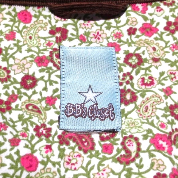 BB's Closet Vintage Jacket Honey Brown Micro Wale Corduroy Blazer Size L - Picture 9 of 11